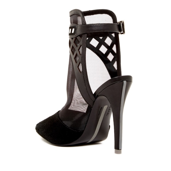 Alepel 'Fil Suede Mesh Women's Heels - Picture 5 of 9